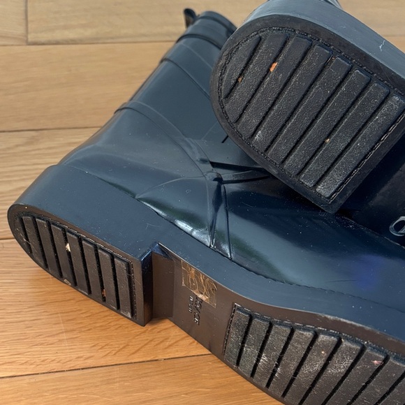 Coach Glossy Navy Rain Boots - Picture 7 of 10